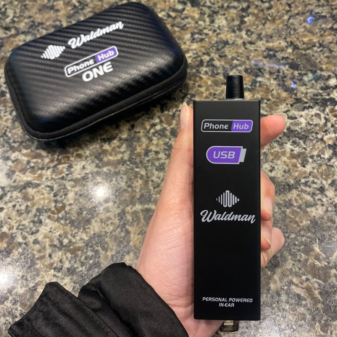Foto do produto Monitor Amplificador Fone Bodypack Individual Waldman Ph-1 USB